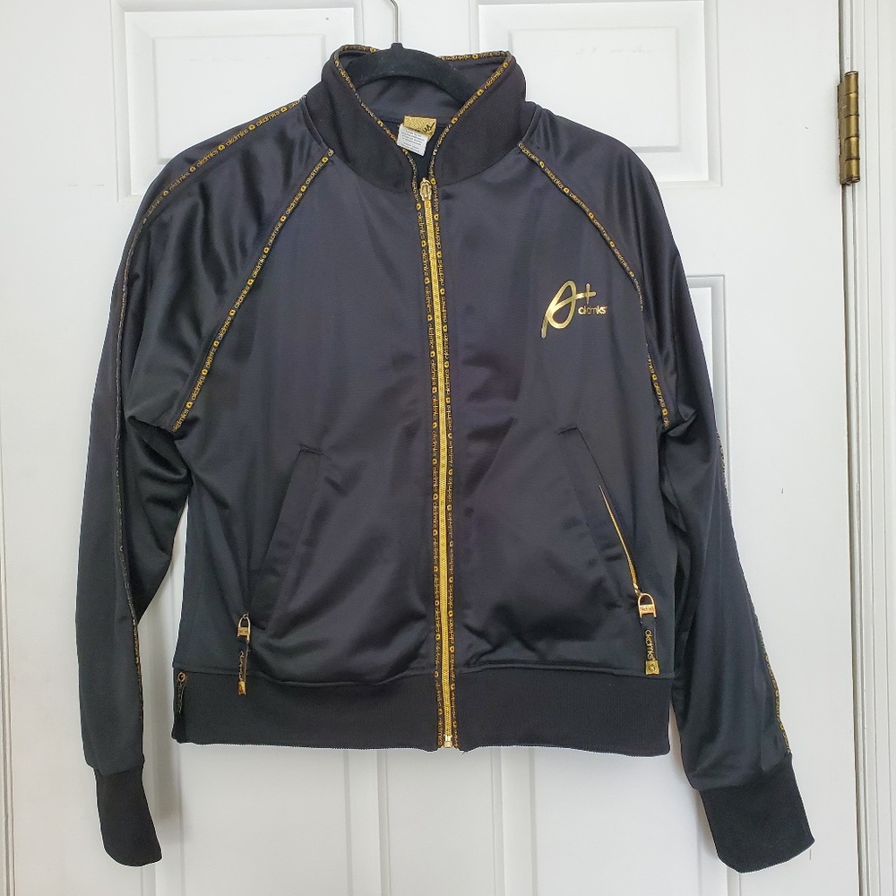 3for$25 akdmks gold black sweatshirt jacket cover up XL